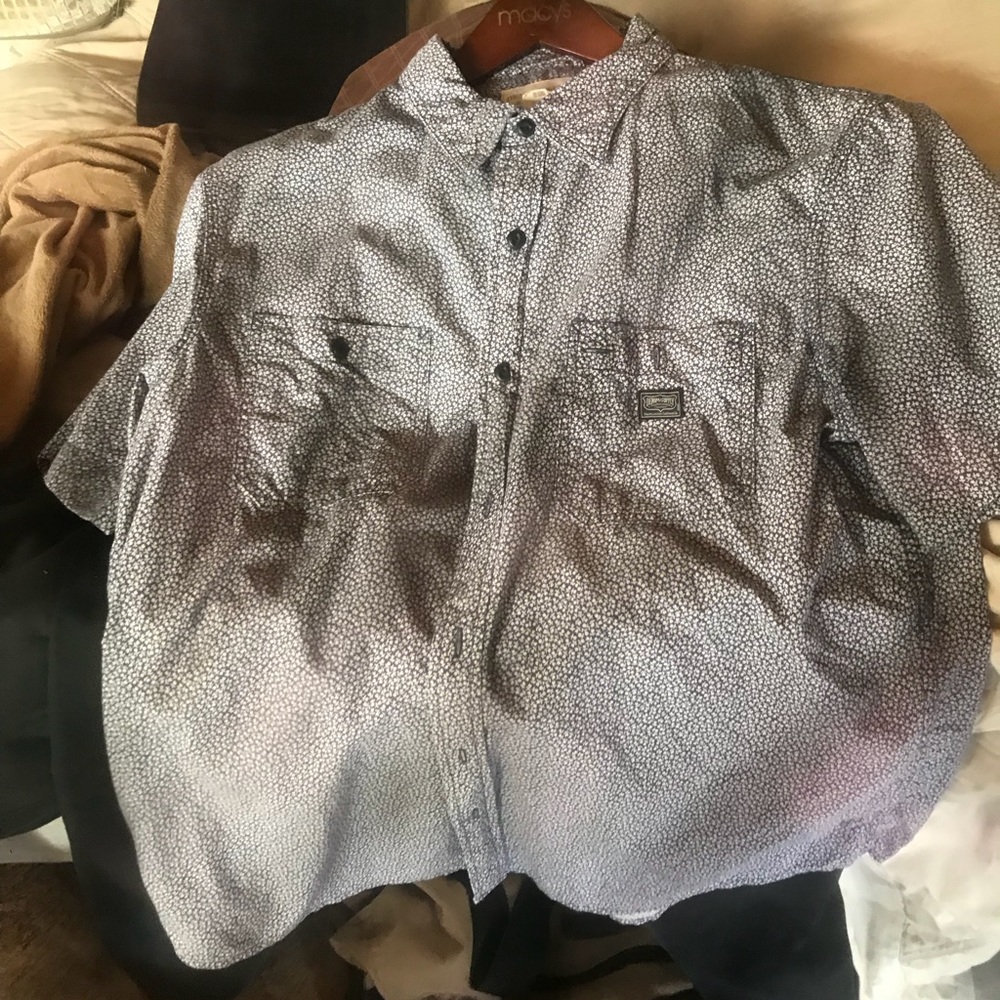 Denim & supply button down. Blue n white floral